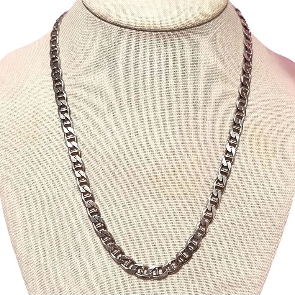 Sterling Silver 7MM Cuban 20” Chain Necklace